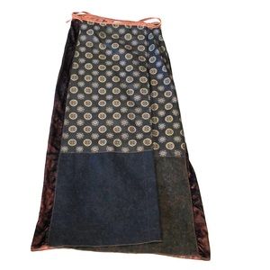 Rouse Nichols patchwork midi wrap skirt